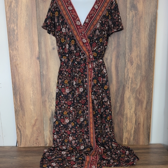 Xhilaration Floral Maxi Dress XL                                         V251 - Picture 1 of 9